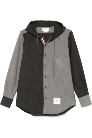 Thom Browne Kapuzenhemd mit RWB-Streifen
