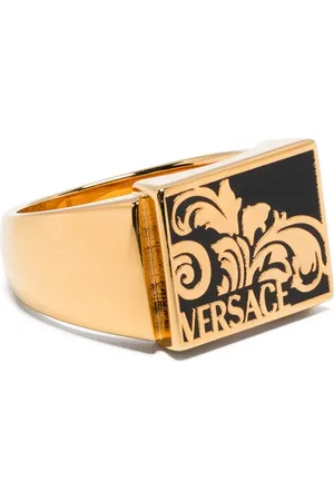 VERSACE Palmette Ring mit Emaille-Detail