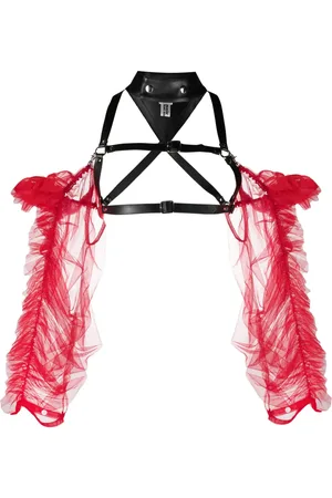 NOIR KEI NINOMIYA Harness-Top mit Tüllärmeln