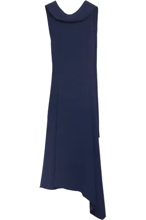 Prada Asymmetrisches Satinkleid
