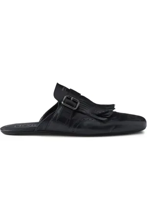 Prada Shuffle Mules mit Fransen