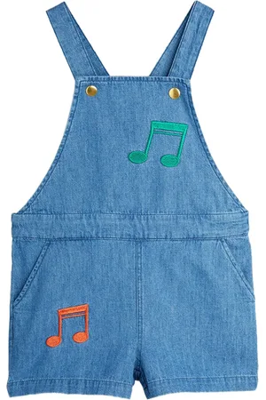 Mini Rodini Latzhose mit Note-Stickerei