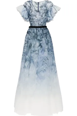 Saiid Kobeisy Abendkleid mit abstraktem Print