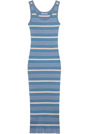 Prada Geripptes Kleid mit Streifen