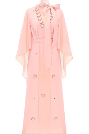 HUISHAN ZHANG Salina Midikleid mit V-Ausschnitt
