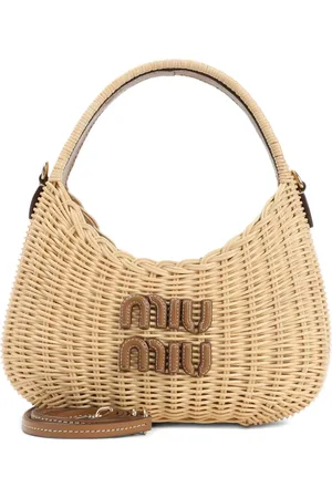 Miu Miu Shopper aus Bast