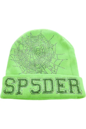 Sp5der Rhinestone-embellished beanie