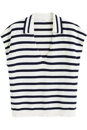 Chinti & Parker Gestricktes Polotop mit Streifen