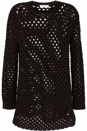 VALENTINO GARAVANI Pullover mit Lochstrickmuster