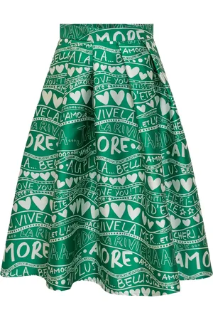 ALESSANDRO ENRIQUEZ Graphic-print skirt