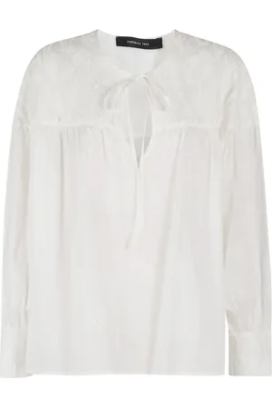 FEDERICA TOSI Bluse mit Blattstickerei