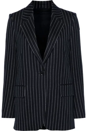 Max Mara Gestrickter Blazer mit Nadelstreifen