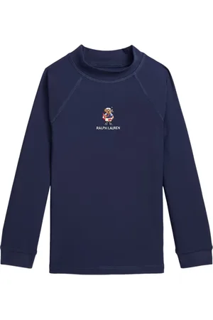 Ralph Lauren T-Shirt mit Teddy-Stickerei