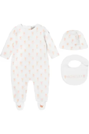 Moncler Printed babygrow set (set of three)