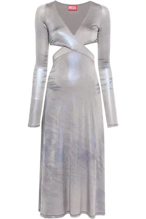 Diesel Metallisches D-Farlies Midikleid