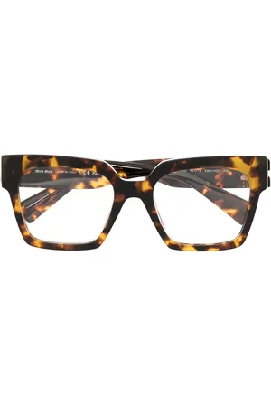 Miu Miu Eckige Brille in Schildpattoptik