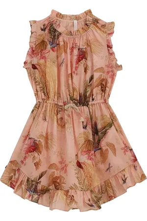ZIMMERMANN Floral-print ruffle-detail dress
