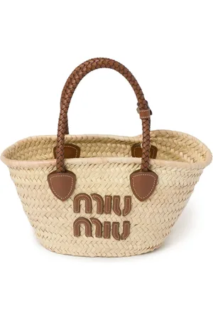 Miu Miu Gewebter Shopper aus Stroh