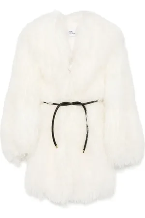 Self-Portrait Shearling-Mantel