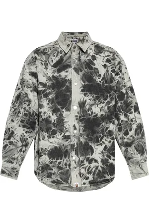 A Bathing Ape Hemd mit Batikmuster