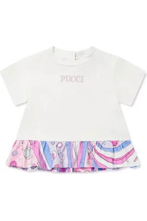 PUCCI Junior Kleid mit Logo-Stickerei