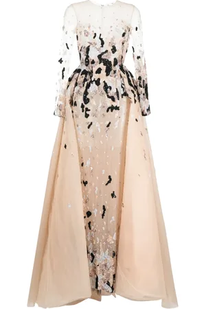 Saiid Kobeisy Robe mit Perlen