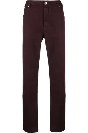 Brunello Cucinelli Halbhohe Straight-Leg-Jeans