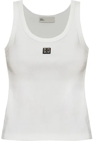 Tory Burch Trägershirt mit Logo-Patch
