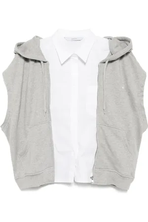 pushBUTTON Hemd-Hoodie im Layering-Look