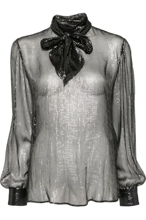 Tom Ford Langärmelige Lavalliere Bluse