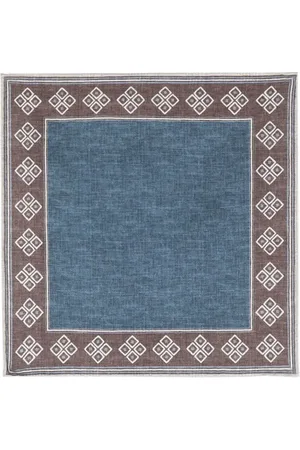 Brunello Cucinelli Seidenschal mit Print-Mix