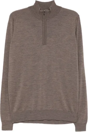 JOHN SMEDLEY Knit 1/4 Zip Tapton Sweatshirt