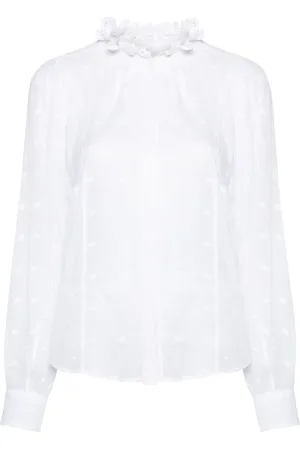 Marant Etoile Terzali Bluse mit Blumenstickerei