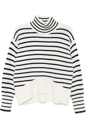AEXAE Gestreifter Kaschmirpullover