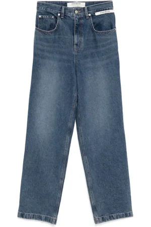 KIMHEKIM Ausgeblichene Wide-Leg-Jeans