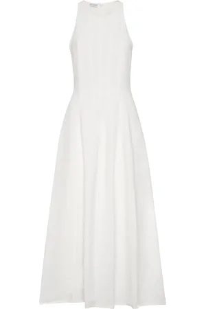 Brunello Cucinelli Maxikleid mit Falten