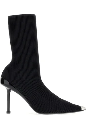Alexander McQueen Slash Stiefel aus Rippstrick 90mm