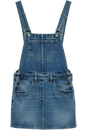 Prada Denim bib mini-dress
