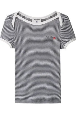 Miu Miu X Petit Bateau gestreiftes T-Shirt