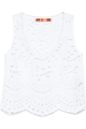 ERMANNO SCERVINO Broderie anglaise top