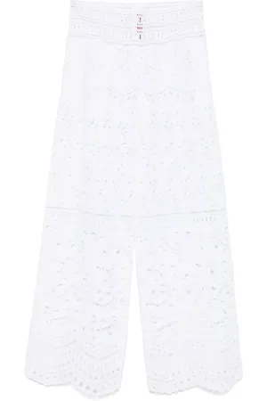 ERMANNO SCERVINO Broderie anglaise trousers
