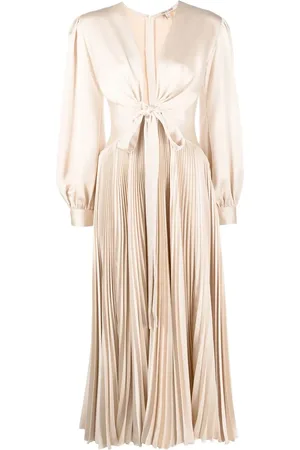 Roberto Cavalli Midikleid mit langen Ärmeln
