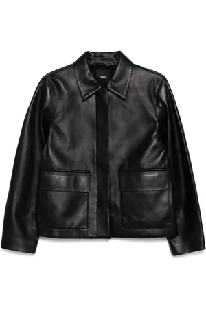 THEORY Klassische Lederjacke