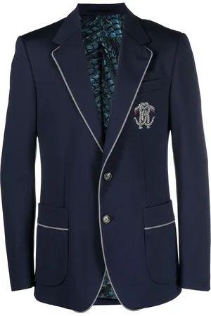 Roberto Cavalli Sakko mit aufgesticktem Monogramm