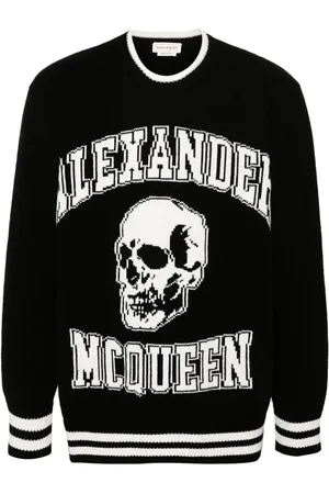 Alexander McQueen Pullover mit Intarsien-Logo