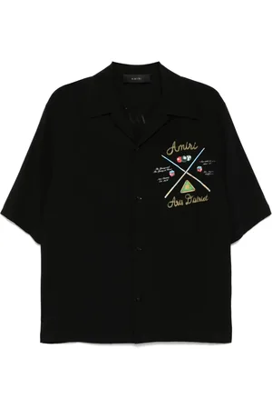 AMIRI Bowlinghemd mit Cue-Print