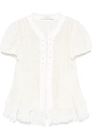 Rokh Bluse mit Spitze