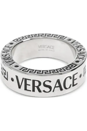 VERSACE Logo-engraved ring