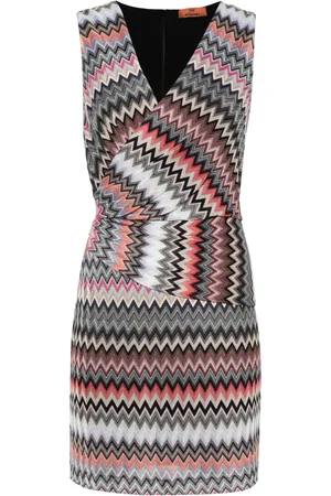 Missoni Drapiertes Kleid mit Zickzackmuster