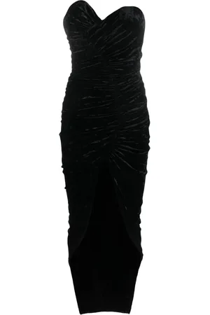 ALEXANDRE VAUTHIER Trägerloses Samtkleid